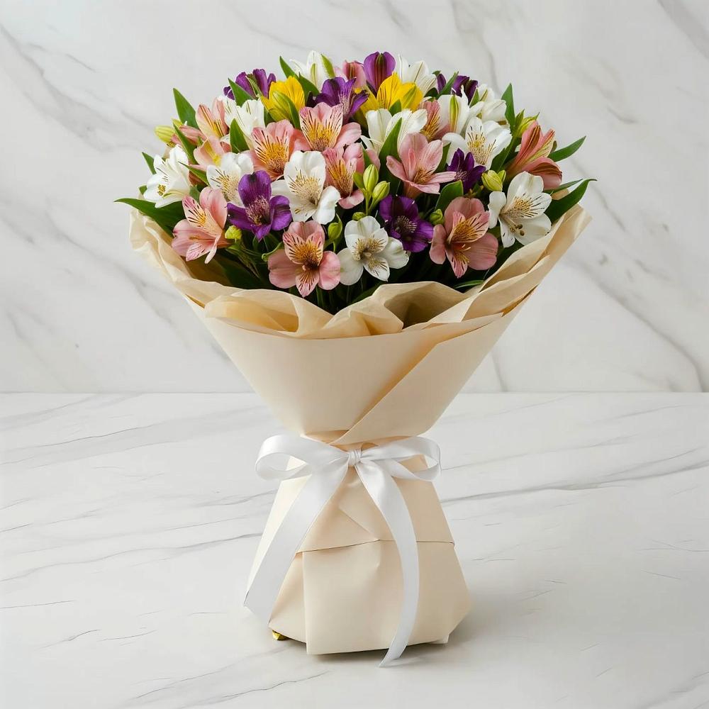 Букет цветов из: Альстромерии в Богородицке