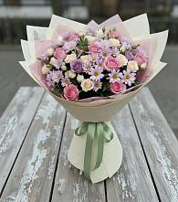 Букет цветов из:  Розы и Хризантемы в Богородицке