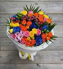 Букет цветов из:  Розы и Хризантемы в Богородицке