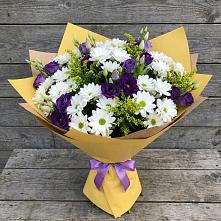 Букет цветов из:  Ирисы, Хризантемы и Ромашки в Богородицке