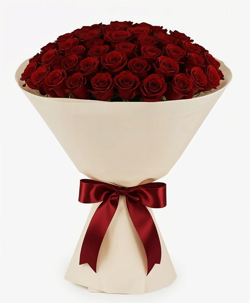 Букет 101 Бордовая роза Блэк Бакарра в Богородицке